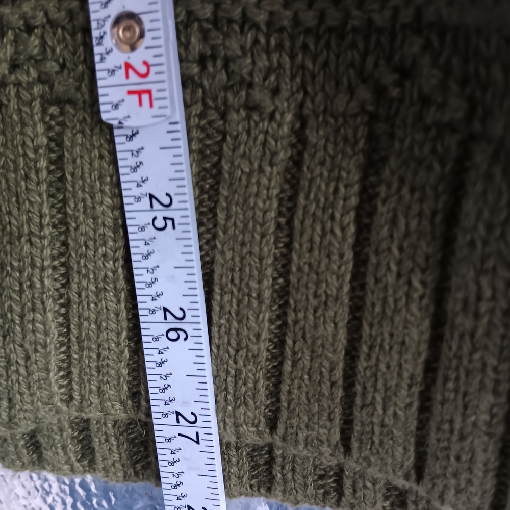 Polo Ralph Lauren Sweater Mens L Olive New Linen Cotton Blend Chunky Knit $398 - Picture 11 of 11